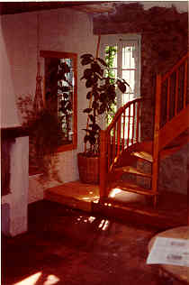 back bedroom staircase leading to minstrels gallery